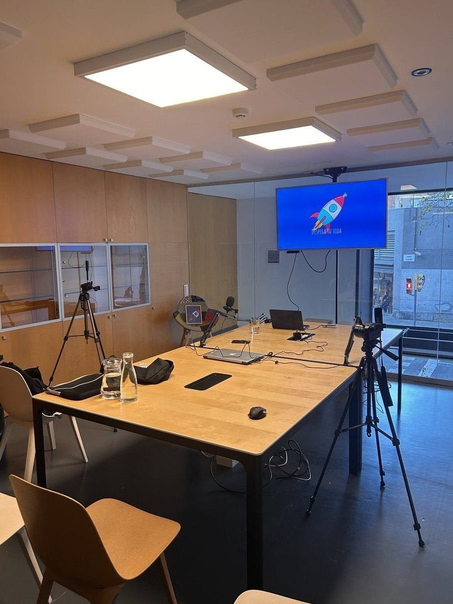 Sala de grabación del podcast